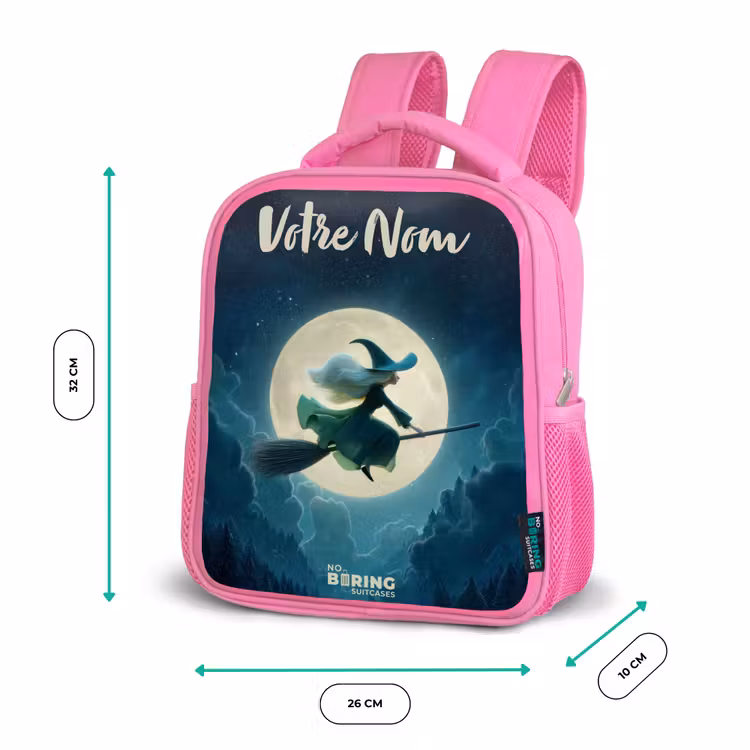 Enfant sac à dos - Rose - Vol de nuit au-dessus de la forêt — 3