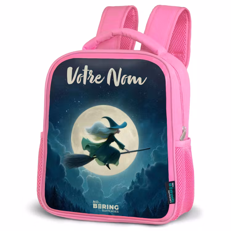 Enfant sac à dos - Rose - Vol de nuit au-dessus de la forêt — 4