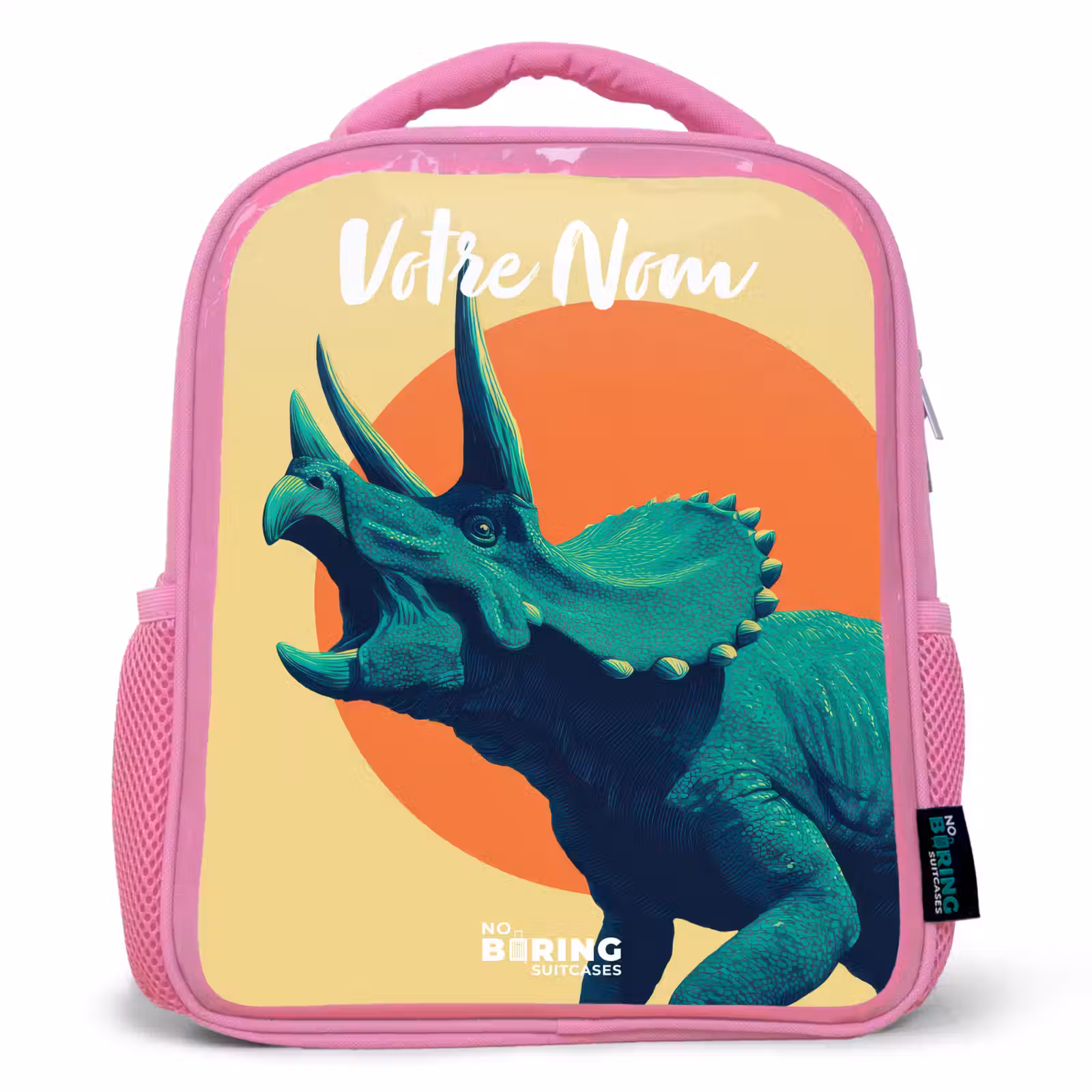 Enfant sac à dos - Rose - Dino - Triceratops - Animal — 1