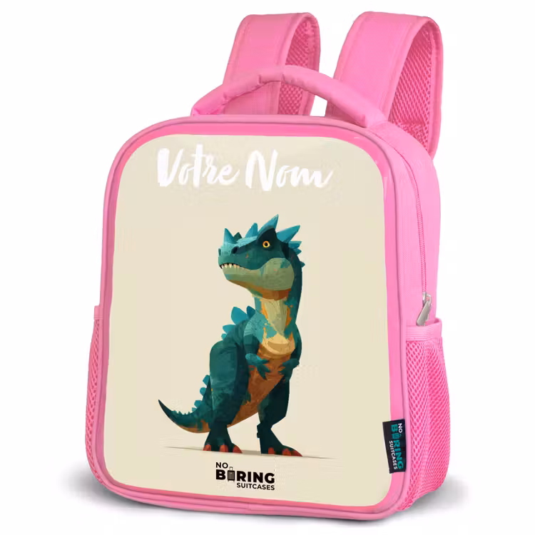 Enfant sac à dos - Rose - Dino - Animal - Vert — 4