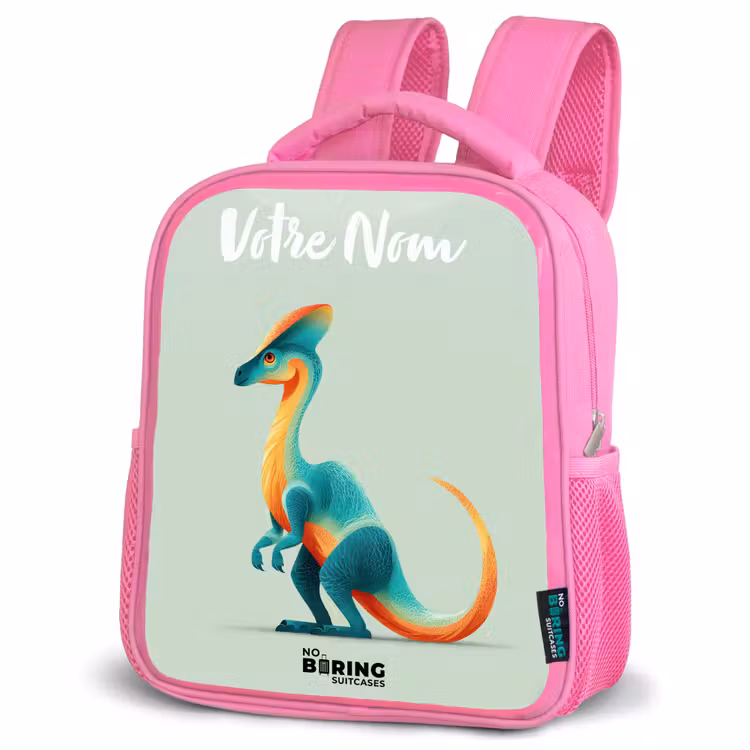 Enfant sac à dos - Rose - Dino - Bleu - Animal — 4