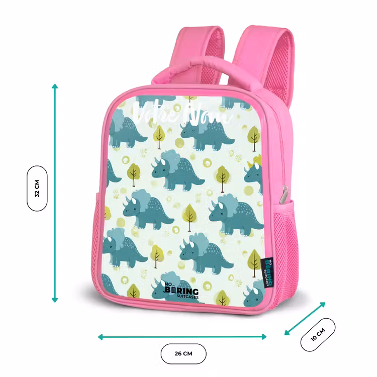 Enfant sac à dos - Rose - Dinos - Motif - Nature — 3