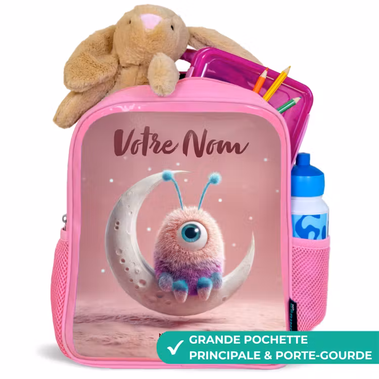 Enfant sac à dos - Rose - Fauteuil à bascule avec Fluffy Weasel — 2