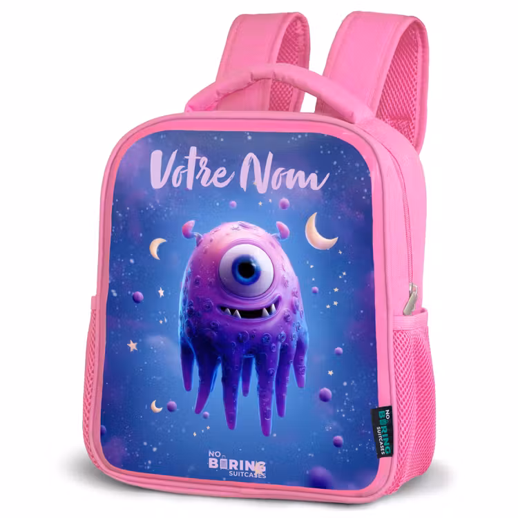 Enfant sac à dos - Rose - Joyeuse paire d'yeux dans l'espace — 4
