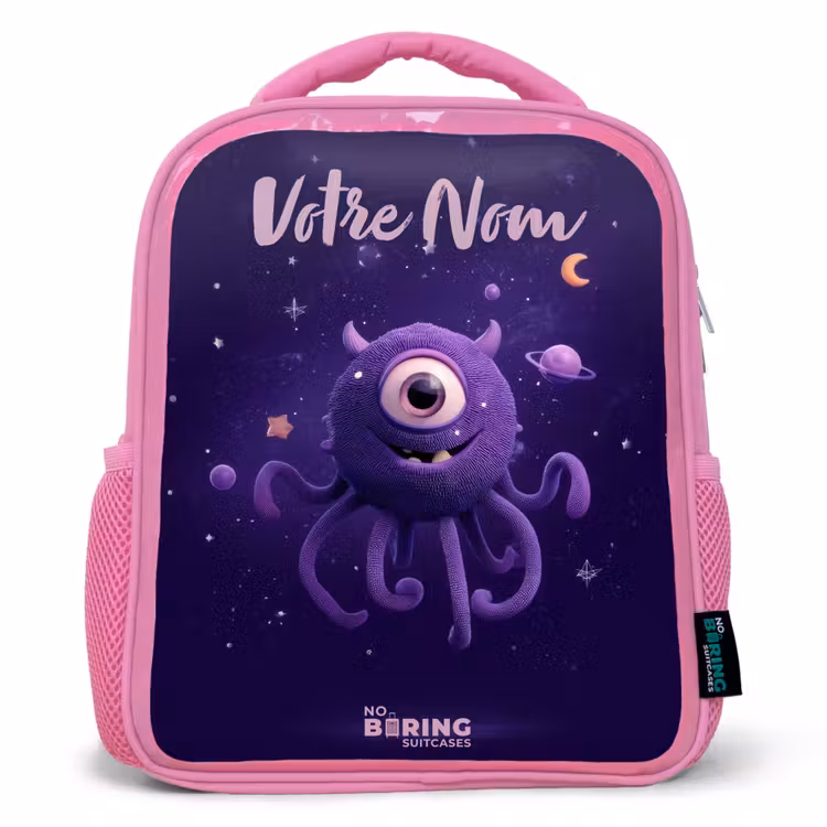 Enfant sac à dos - Rose - Monstre cosmique à tentacules — 1