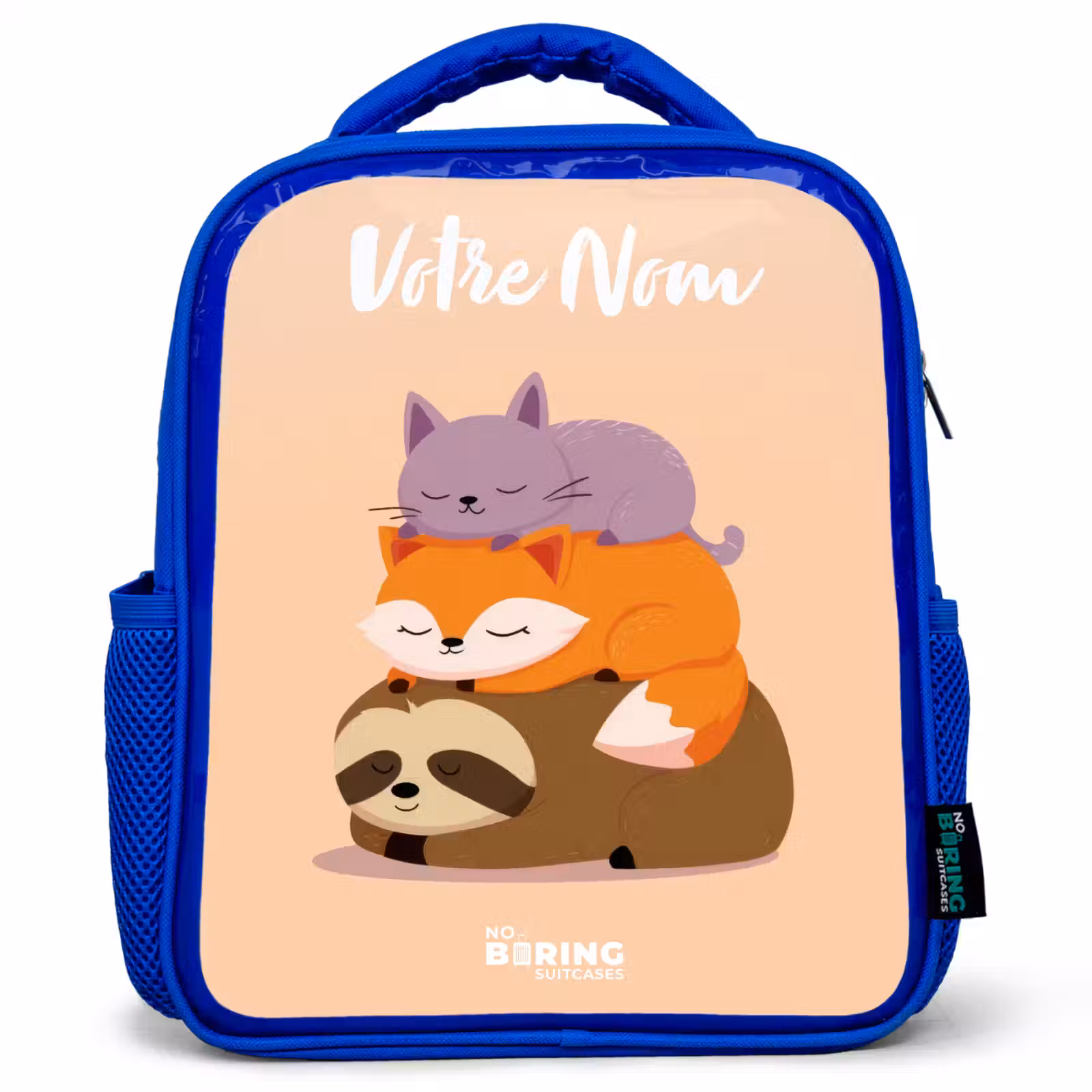 Sac à dos enfant - Bleu - Animaux - Dormir - Ensemble — 1