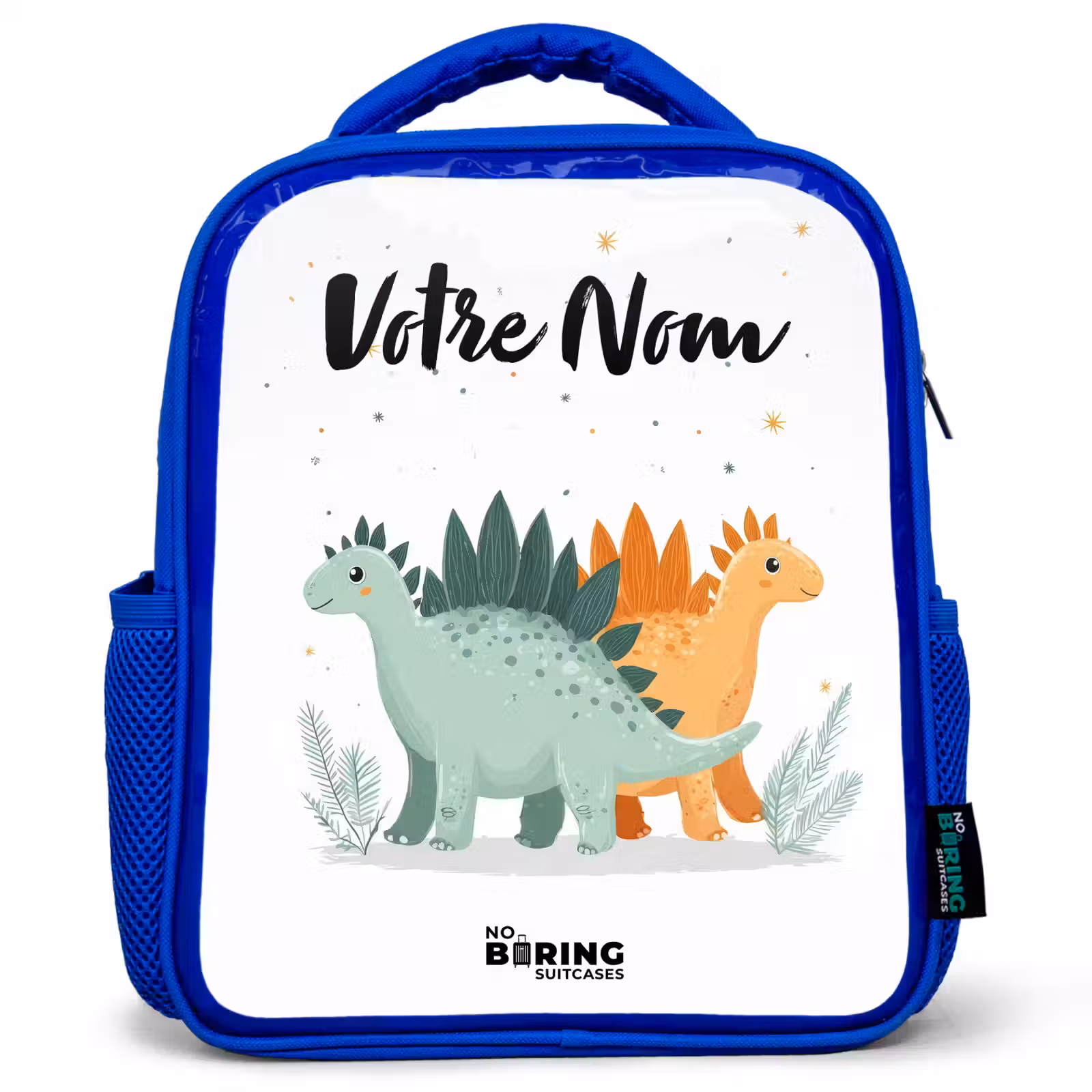 Sac à dos enfant - Bleu - Dinosaures - Animaux - Étoiles — 1