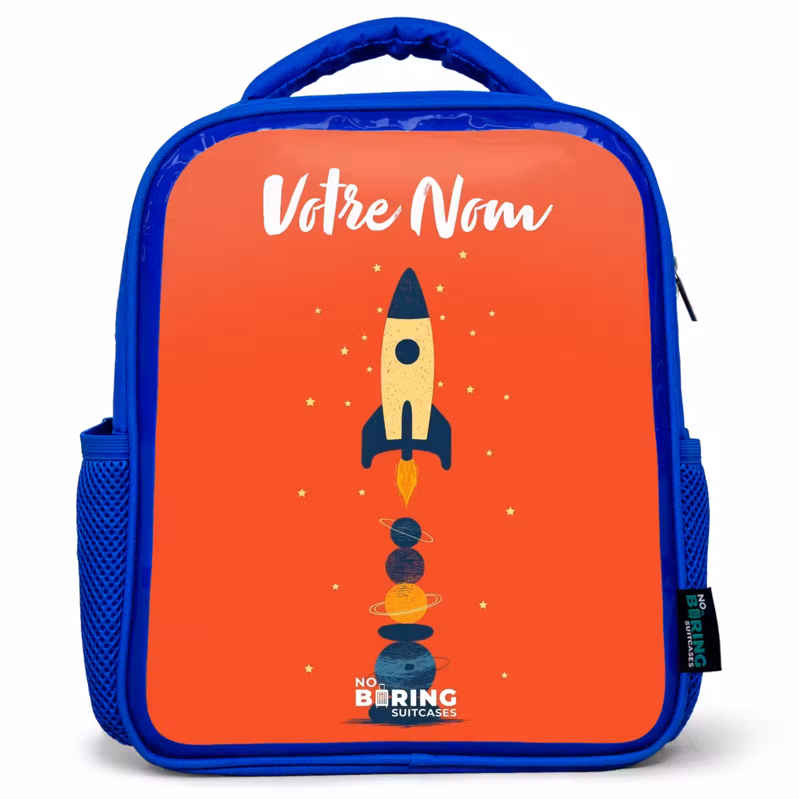 Sac à dos enfant - Bleu - Fusée - Étoiles - Planètes — 1