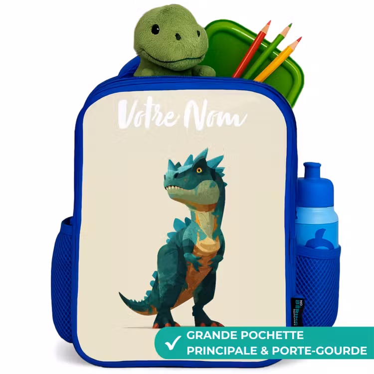Sac à dos enfant - Bleu - Dino - Animal - Vert — 5