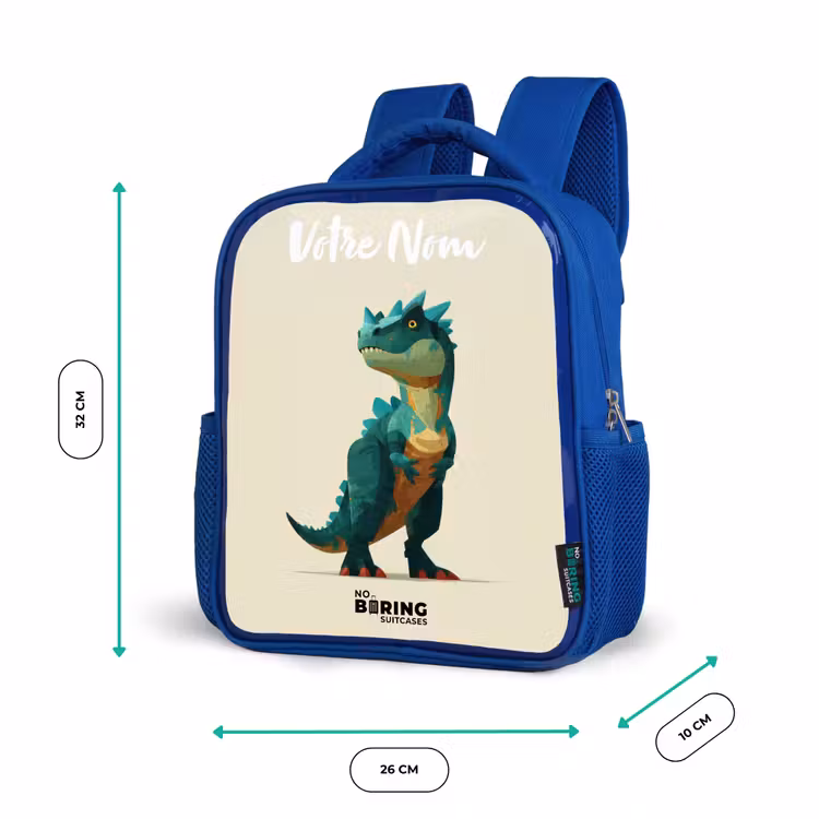 Sac à dos enfant - Bleu - Dino - Animal - Vert — 6