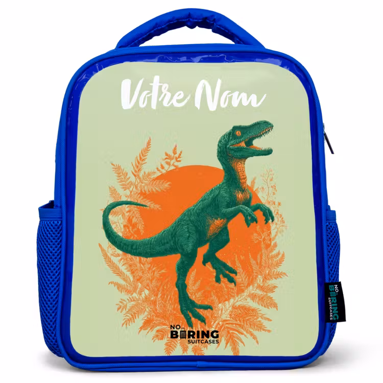 Sac à dos enfant - Bleu - Dino - Nature - Vert — 1