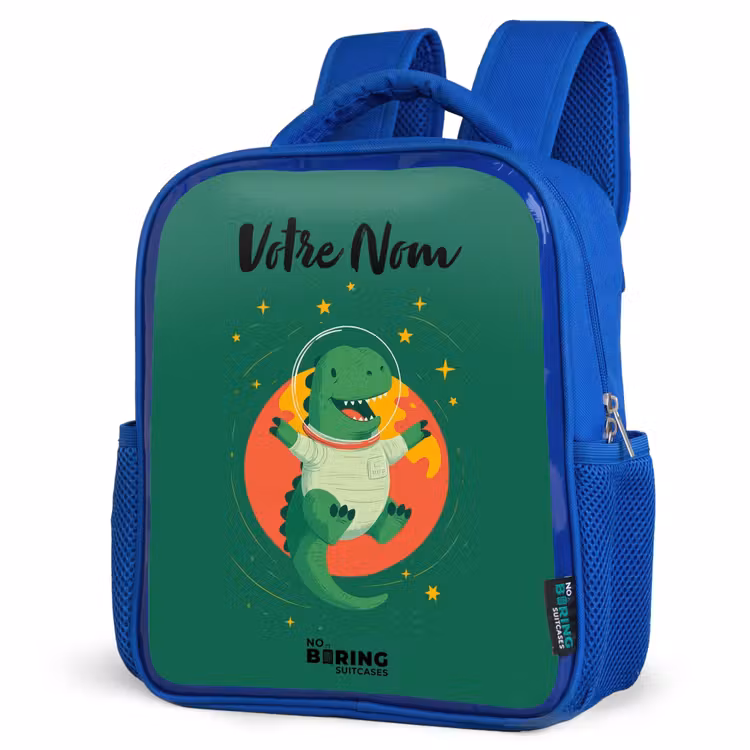 Sac à dos enfant - Bleu - Dino - Planète - Étoiles - Vert — 7