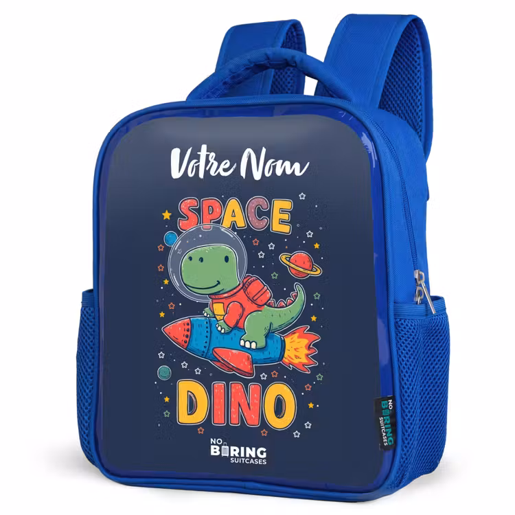 Sac à dos enfant - Bleu - Dinosaure - Vert - Fusée - Ciel étoilé — 7