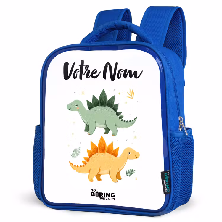 Sac à dos enfant - Bleu - Dinosaures - Animaux - Vert - Orange — 7