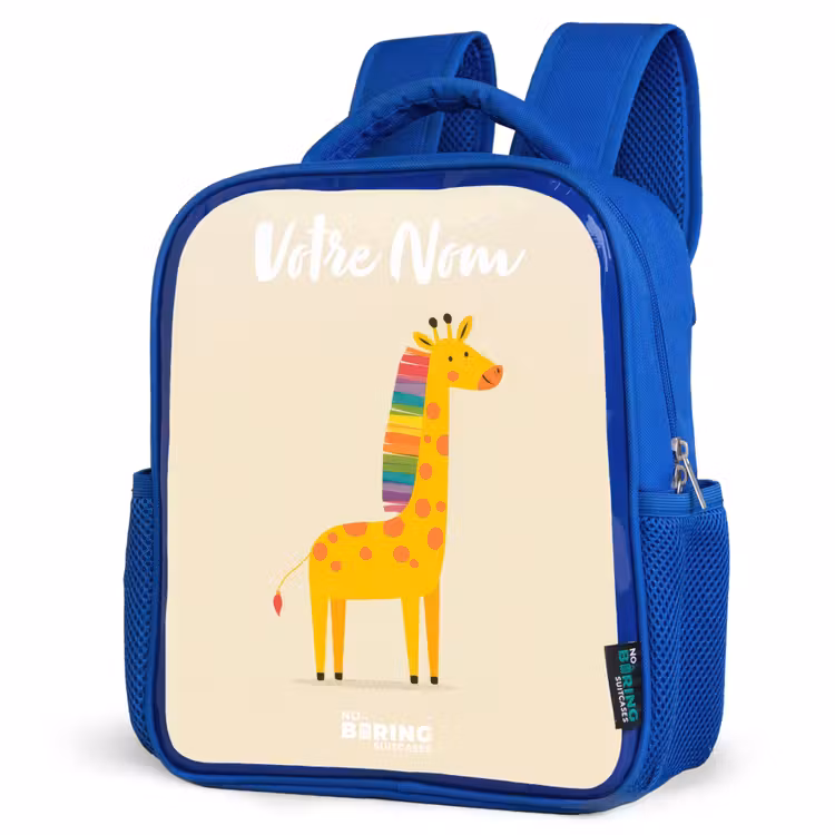 Sac à dos enfant - Bleu - Girafe - Animal - Coloré — 7