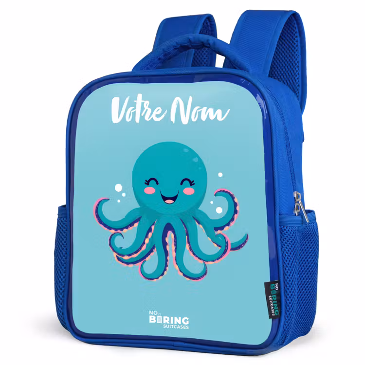 Sac à dos enfant - Bleu - Pieuvre - Eau - Bleu — 7