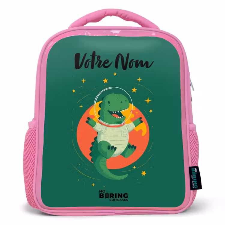 Enfant sac à dos - Rose - Dino - Planète - Étoiles - Vert — 1