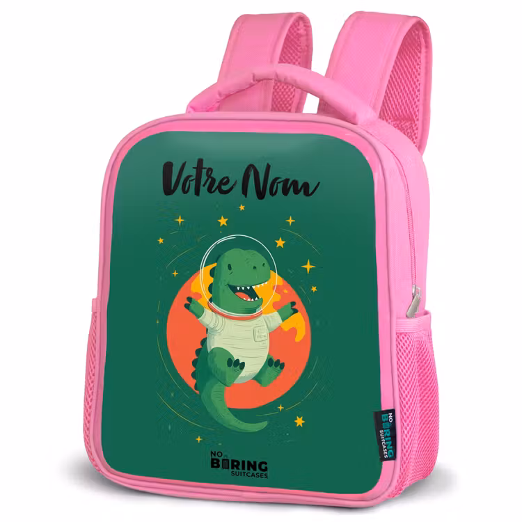 Enfant sac à dos - Rose - Dino - Planète - Étoiles - Vert — 4