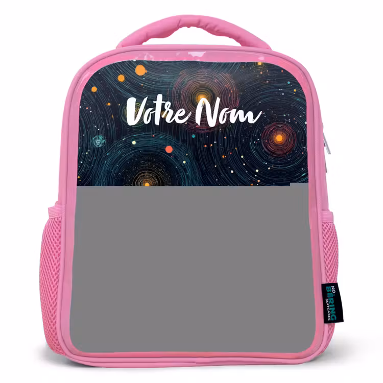 Enfant sac à dos - Rose - Étoiles - Planètes - Colorées — 1