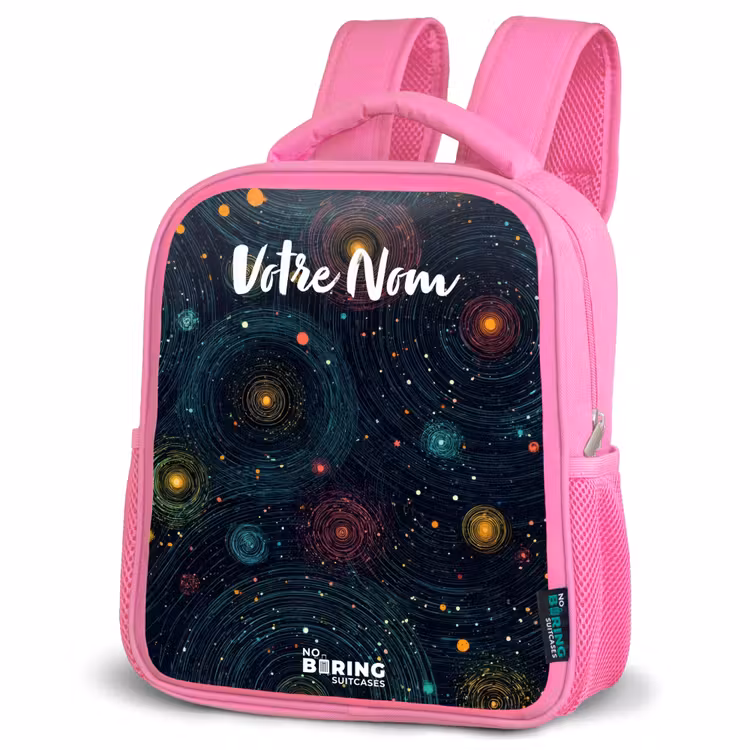 Enfant sac à dos - Rose - Étoiles - Planètes - Colorées — 4