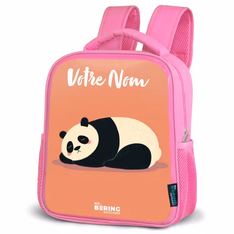 Enfant sac à dos - Rose - Panda - Dormant - Orange — 4