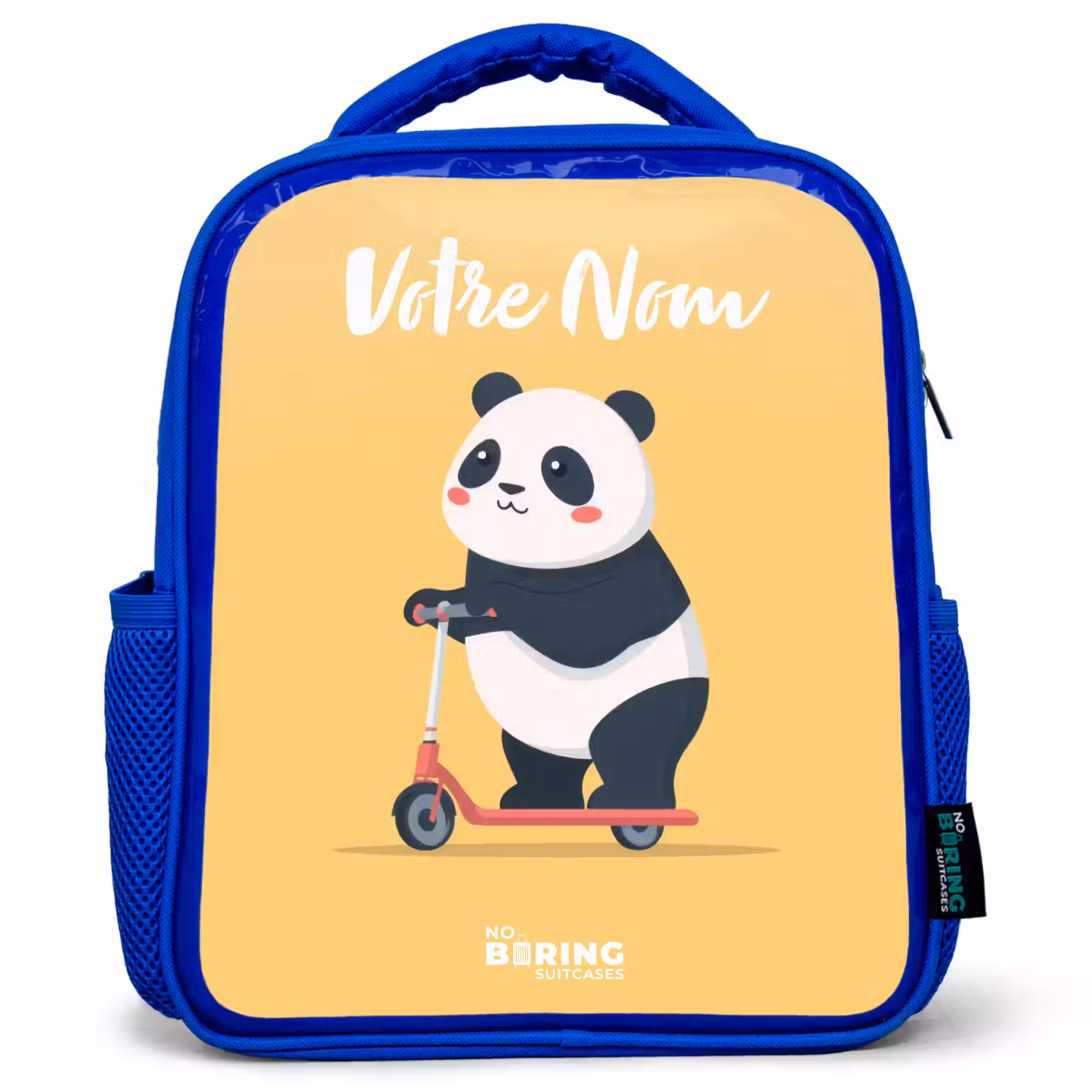 Sac à dos enfant - Bleu - Panda - Marchepied - Jaune — 1