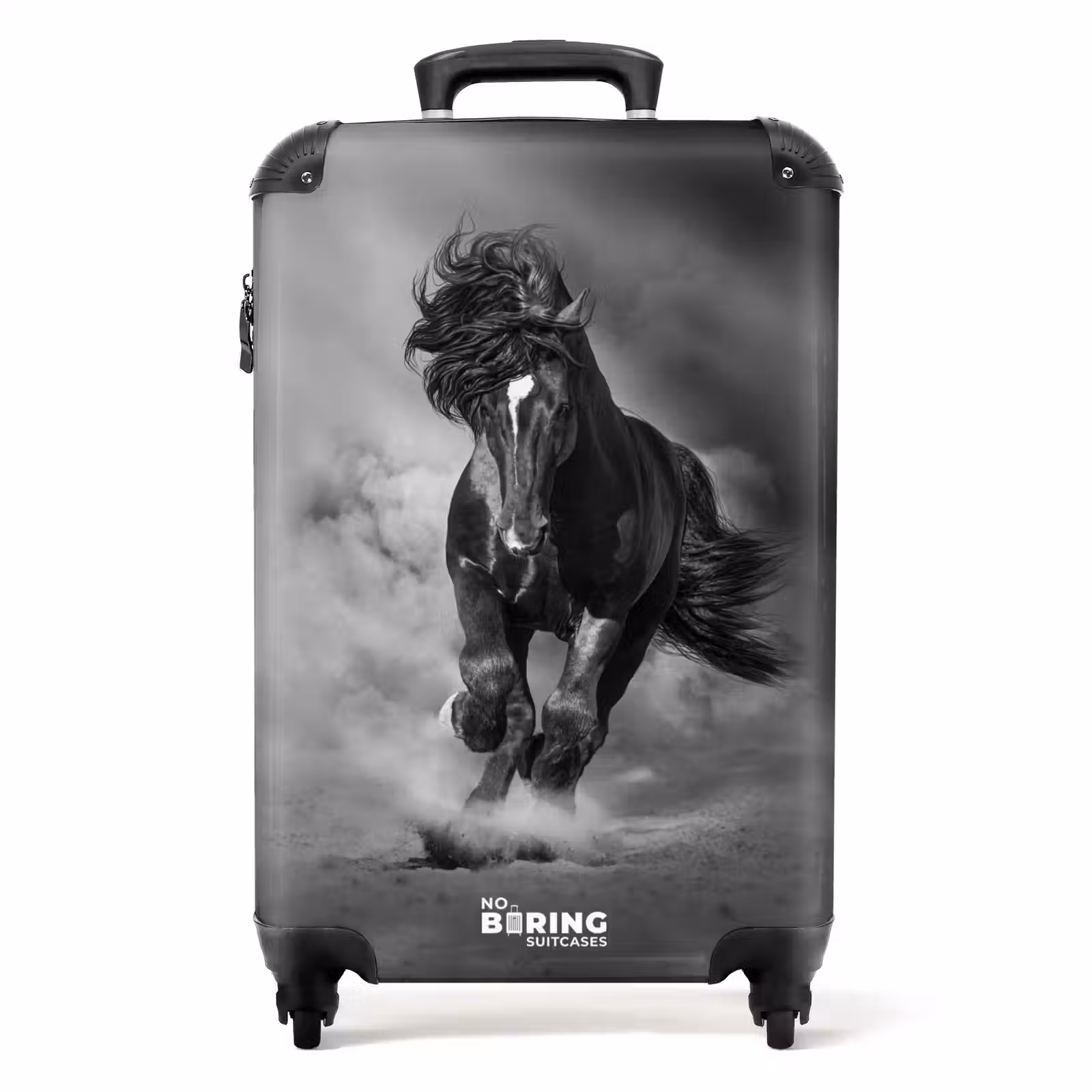 Valise - Cheval noir au galop — 1