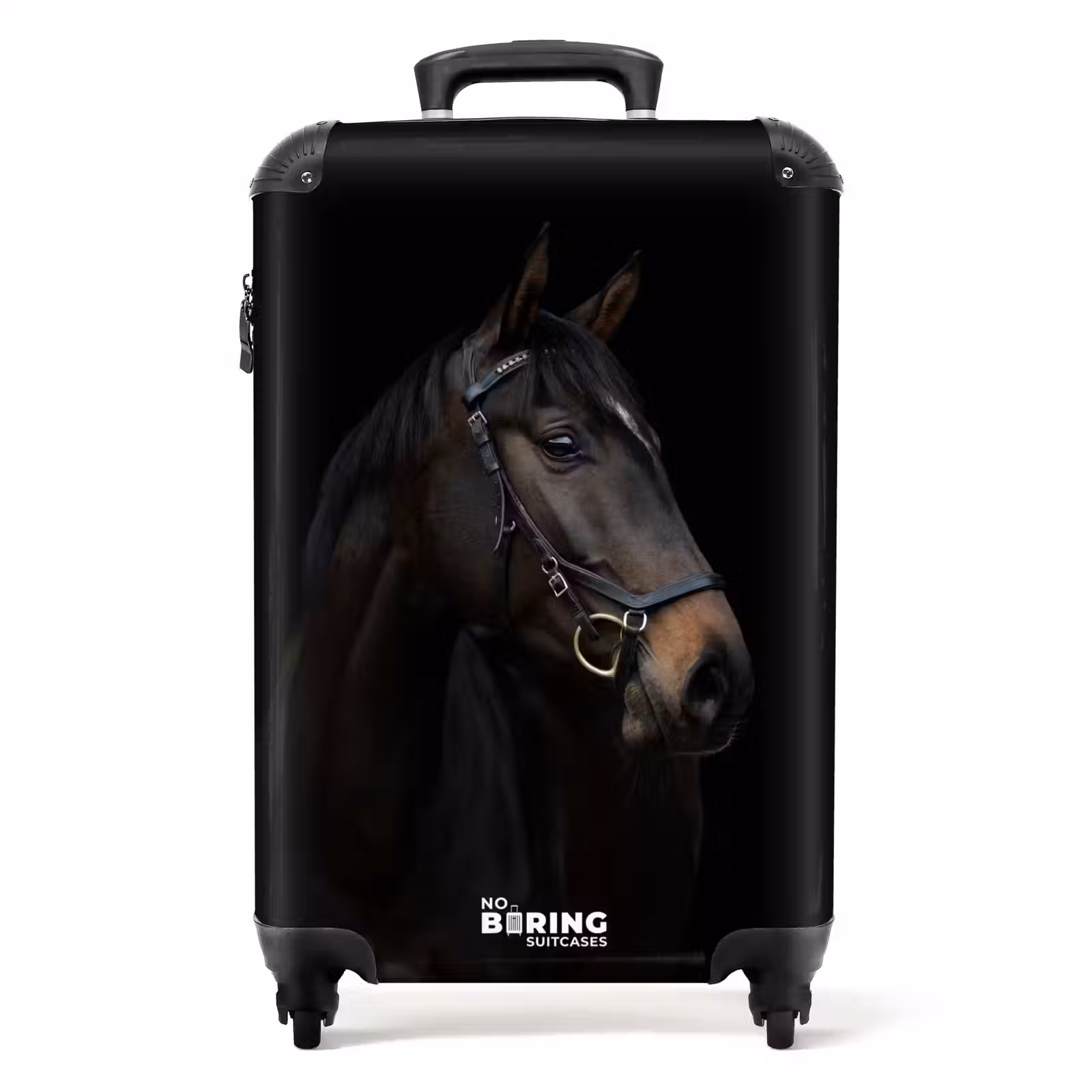 Valise - Cheval noir élégant — 1