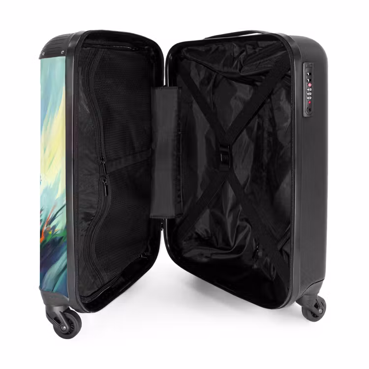 Valise - Camion monstre vert avec coups de pinceau — 4