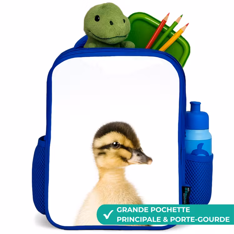 Sac à dos enfant - Bleu - Le canard marguerite — 5