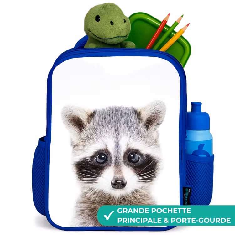 Sac à dos enfant - Bleu - Rachid Racoon — 5