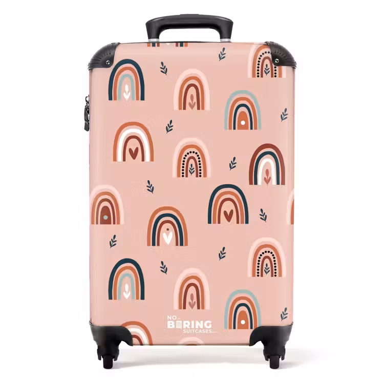 Valise - Arcs-en-ciel roses — 1