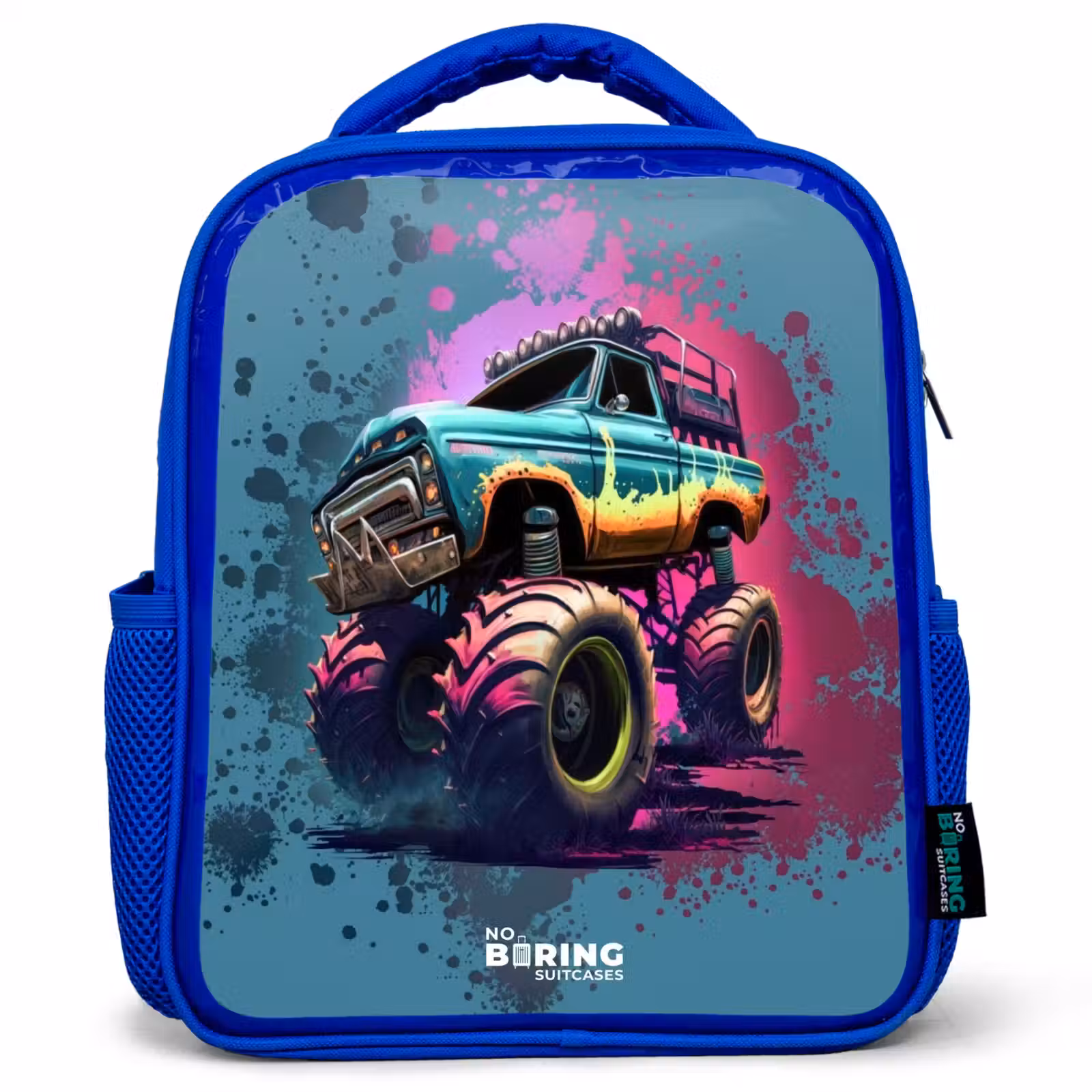 Sac à dos enfant - Bleu - Roues de monstre — 1