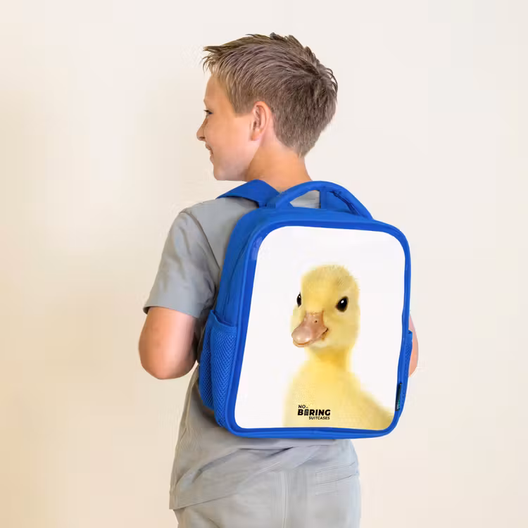 Sac à dos enfant - Bleu - Barry le canard en caoutchouc — 2