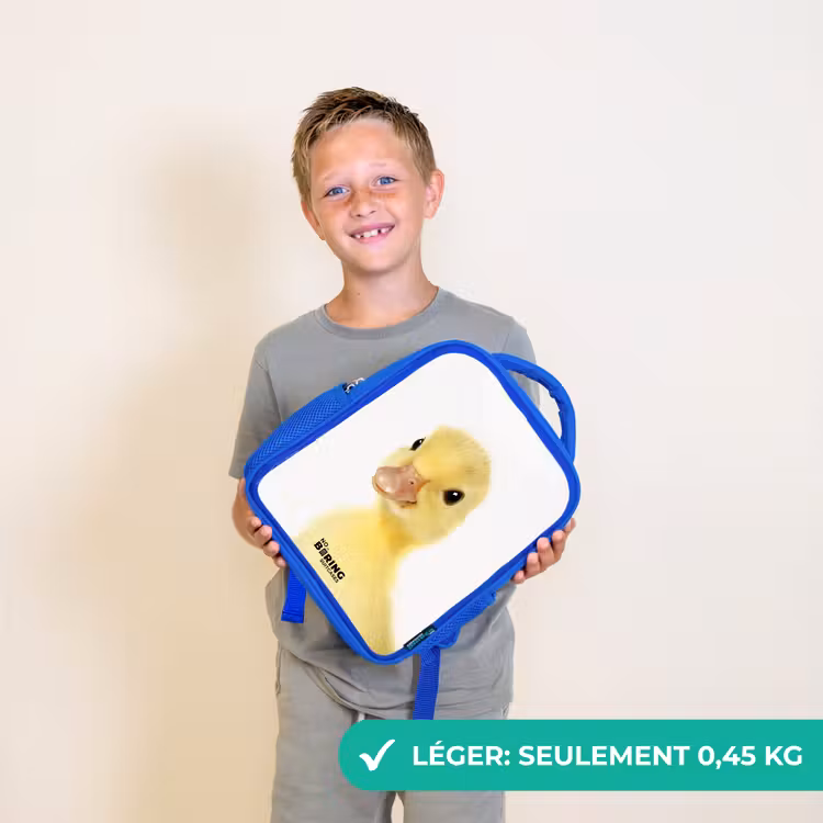 Sac à dos enfant - Bleu - Barry le canard en caoutchouc — 3