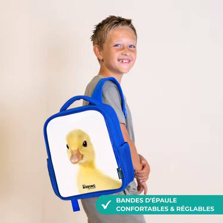 Sac à dos enfant - Bleu - Barry le canard en caoutchouc — 4
