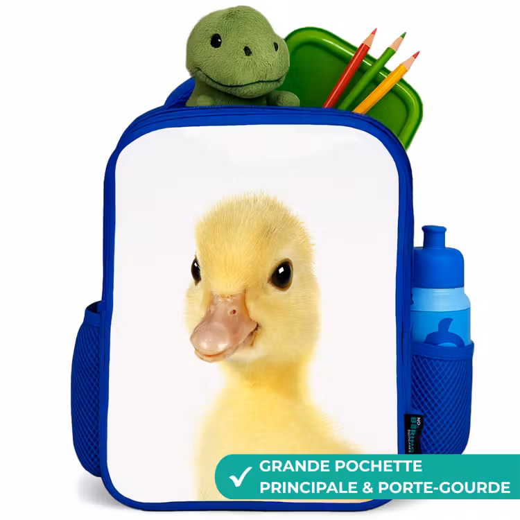 Sac à dos enfant - Bleu - Barry le canard en caoutchouc — 5