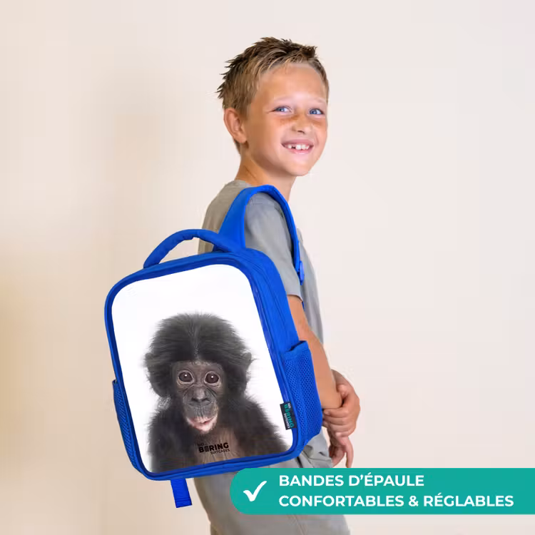 Sac à dos enfant - Bleu - Charlie Chimp — 4
