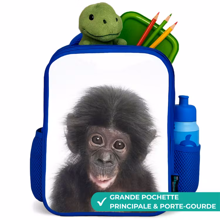 Sac à dos enfant - Bleu - Charlie Chimp — 5