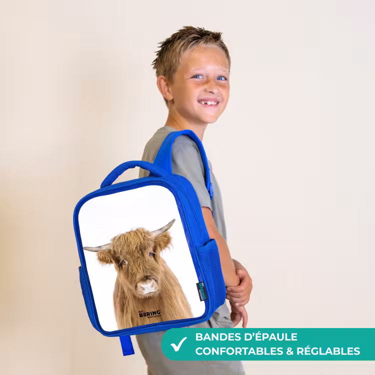 Sac à dos enfant - Bleu - Halbe Hooglander — 4