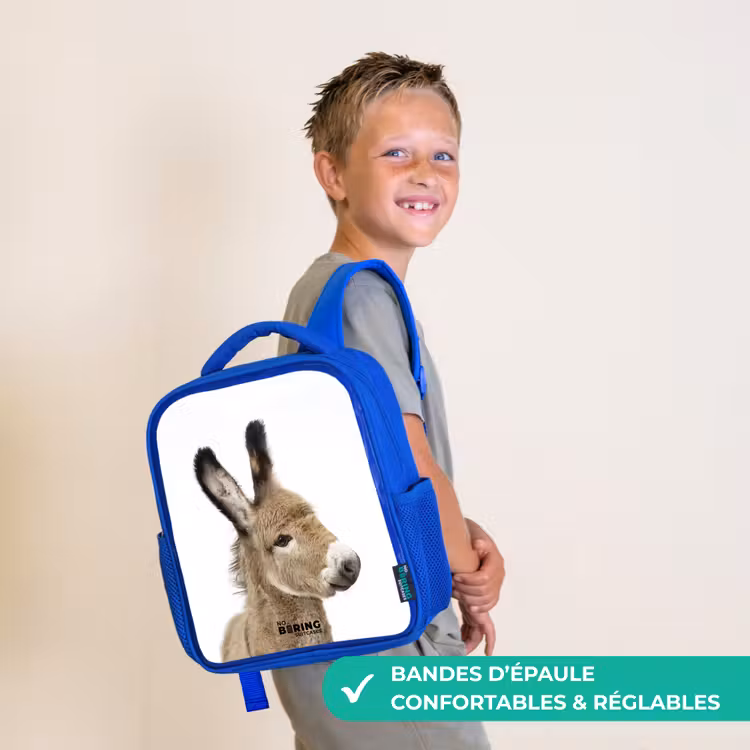 Sac à dos enfant - Bleu - L'âne Eddy — 4