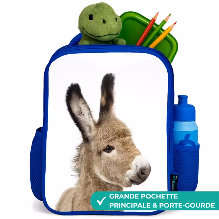 Sac à dos enfant - Bleu - L'âne Eddy — 5