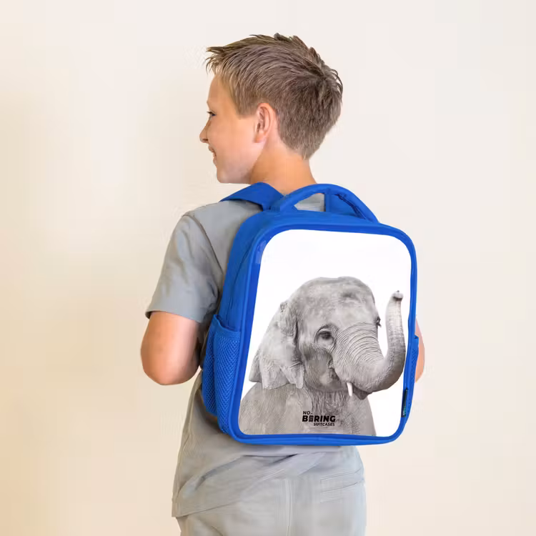 Sac à dos enfant - Bleu - L'éléphant Oscar — 2