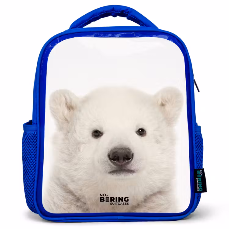 Sac à dos enfant - Bleu - Ours polaire mignon — 1