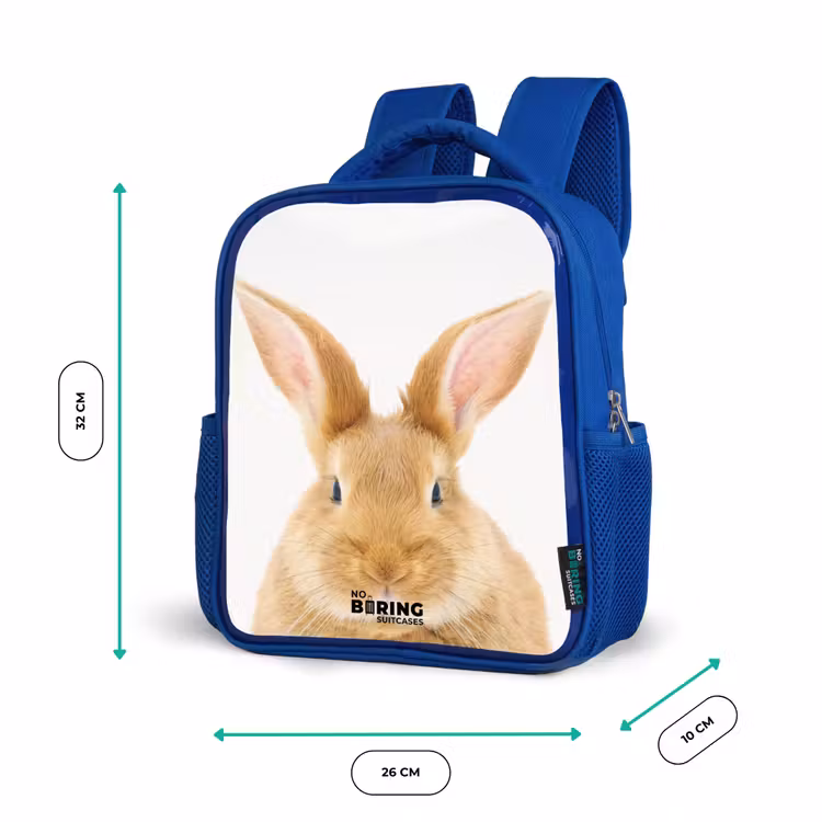 Sac à dos enfant - Bleu - Reniflements avec la tête satisfaite — 6