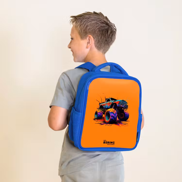 Sac à dos enfant - Bleu - Roues arc-en-ciel — 2