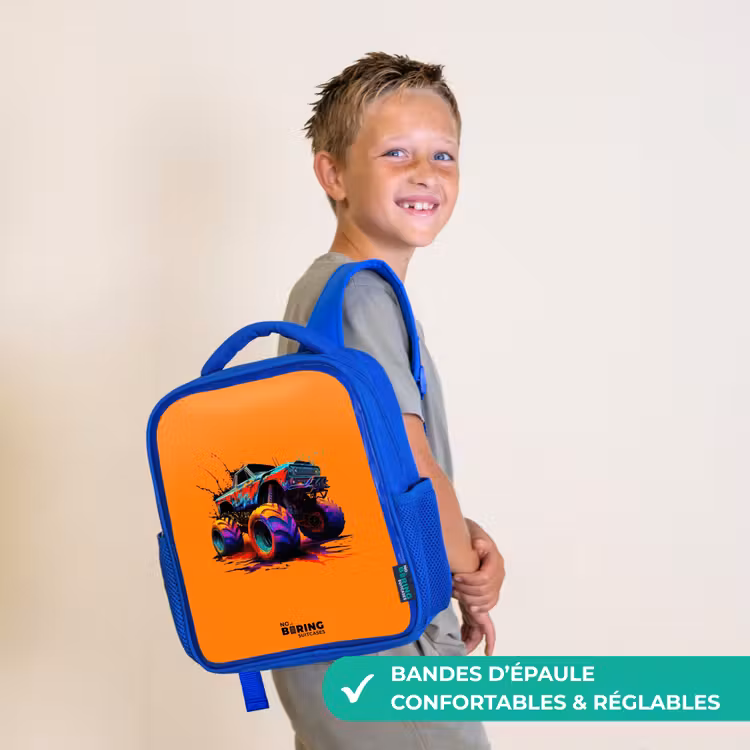 Sac à dos enfant - Bleu - Roues arc-en-ciel — 4