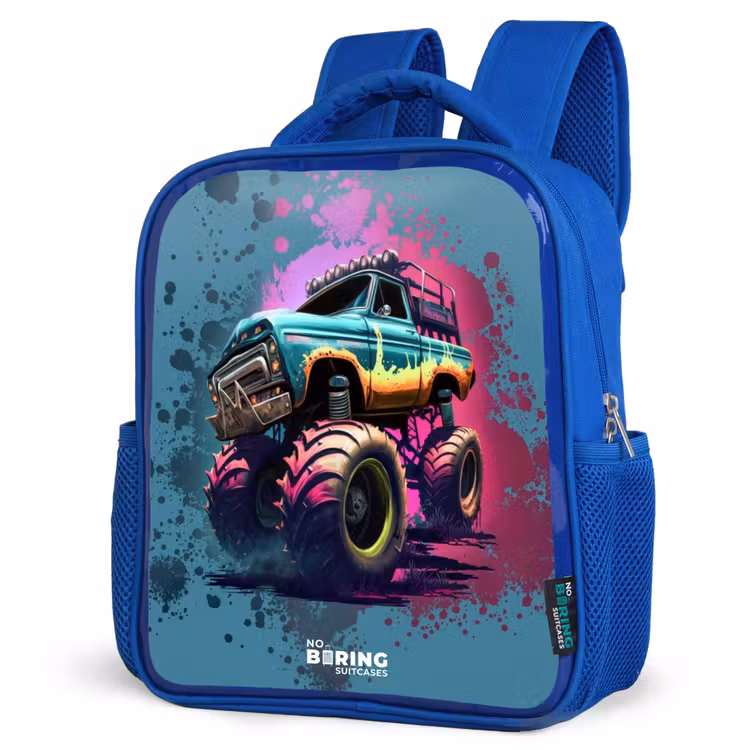 Sac à dos enfant - Bleu - Roues de monstre — 7