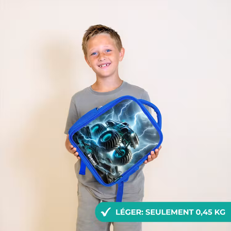 Sac à dos enfant - Bleu - Roues du tonnerre — 3