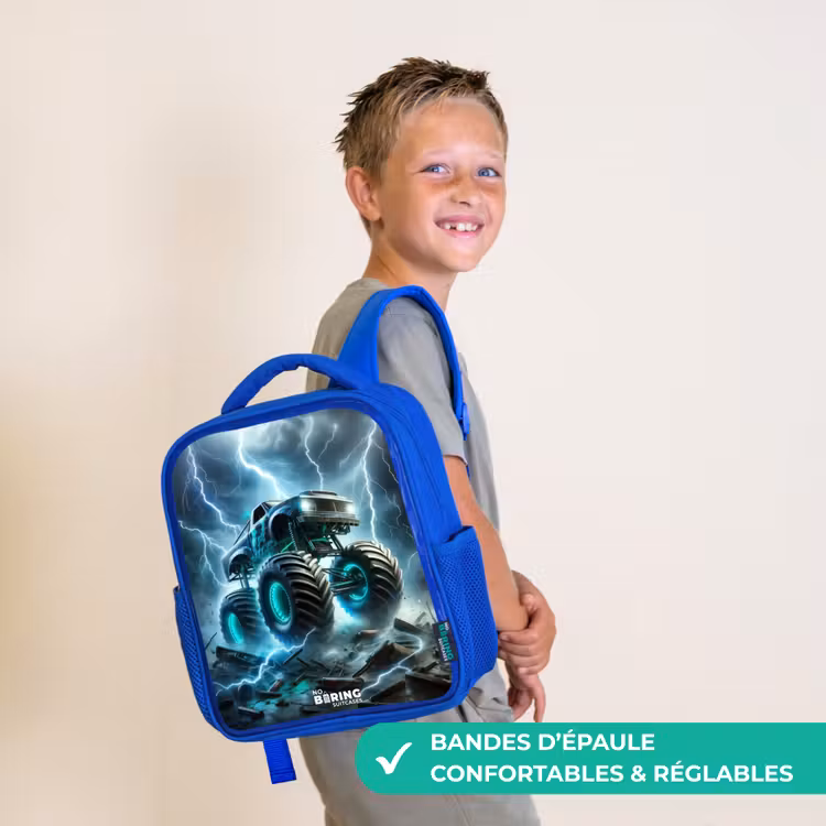 Sac à dos enfant - Bleu - Roues du tonnerre — 4
